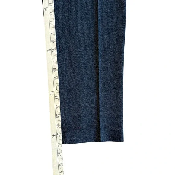 St John Pants Gray Womens Pleated Knit Size 4 Charcoal Gray - Picture 6 of 8